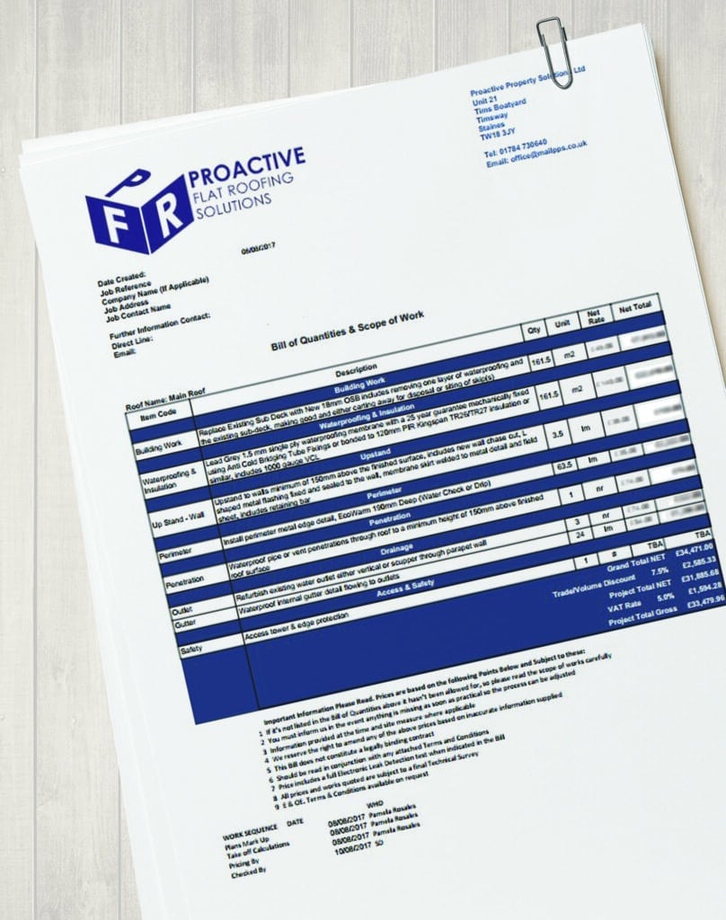 Flat Roof Survey